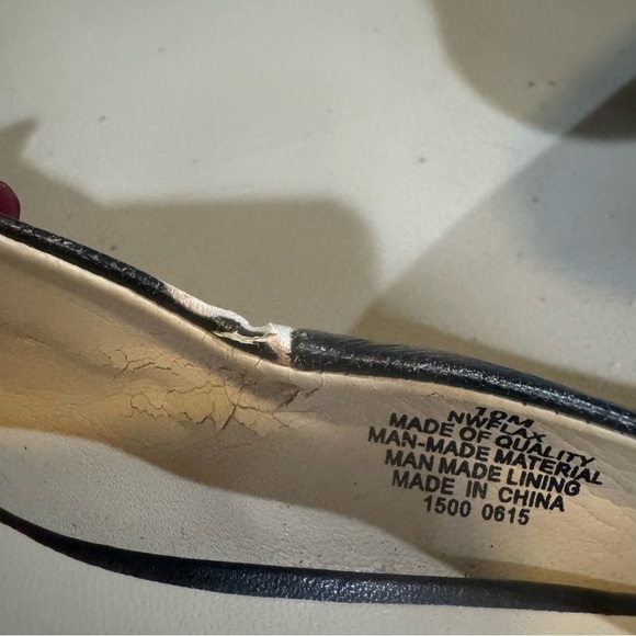 Nine West Frolic Women’s Floral 4in Pump Heel, Leather Upper, Size 10M - Picture 7 of 10